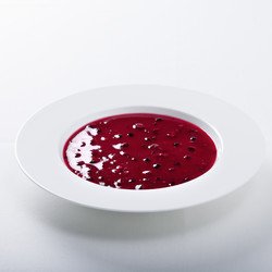 Fruchtkaltschale Schwarze-Johannisbeer-Geschmack