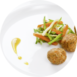 Spelt Patties with mushrooms