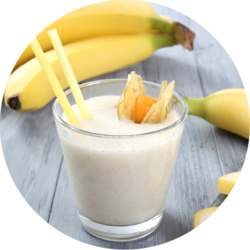 Milchtrunk Bananengeschmack angereichert