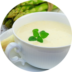 Asparagus Cream Soup enriched