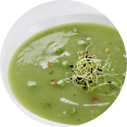 Grünerbssuppe vegetarisch