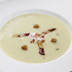 Zucchinicremesuppe kaltquellend