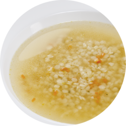 Broth with eggnoodles