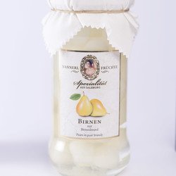 Birnen-Bällchen mit Birnenbrand  16% Vol. 0,35 kg Glas