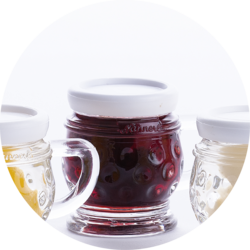 Small jug Raspberries in Raspberry Liqueur  18% vol. 0,02 l