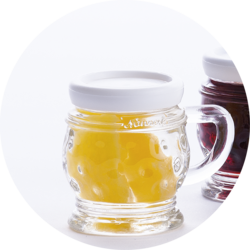 Small Jug with Apricots in Apricot Brandy  18% vol. 0,02 l