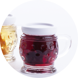 Small Jug with Sour Cherries in Whisky 18% vol. 0,02 l