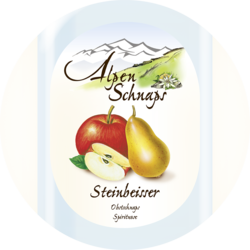 Steinbeisser Fruit Brandy 35% vol. 1 litre and 10 litre canister