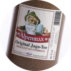 Alpenmax Jaga-Tee Konzentrat 40% Vol. 1+3 Tonkrug 0,5 L