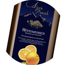 Hüttenpunsch Orange Spirit 35% vol. Syrup 1+3 1 litre or 10 litres