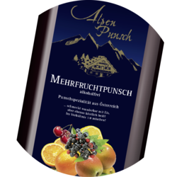 Fruit Punch Syrup 1+8 without alcohol 1 litre and 10 litres