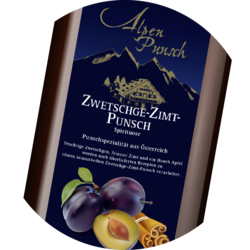 Zwetschge-Zimt-Punsch Spirituose 32% Vol. Konzentrat 1+3 - 1 Liter oder 10 Liter