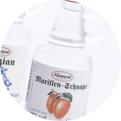 Bottle with handle Apricot Brandy 38% vol. 0,04 l