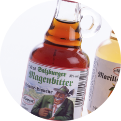 Henkel-Fläschchen Salzburger Kräuterbitter 30% Vol. 0,04 L