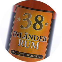 Inländer Rum 38% vol. 1litre or 10 litres