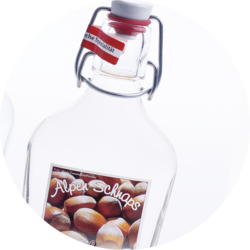 Taschenflasche Haselnuß-Schnaps 35% Vol. 0,2 L