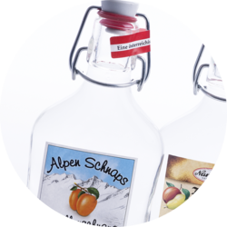 Taschenflasche Marillenschnaps 38% Vol. 0,2 L