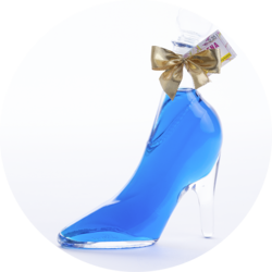 PAPAGENA Glas-Schuh  Curaçao 15% Vol. 0,35 L