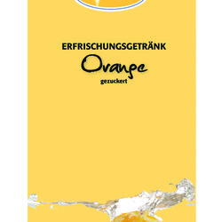 Orange Erfrischungsgetränke-Konzentrat  1+9