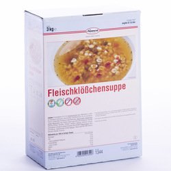 Fleischklößchensuppe mit Eiernudeln