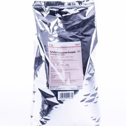 Kartoffelflockenpüree komplett mit entrahmter Milch
