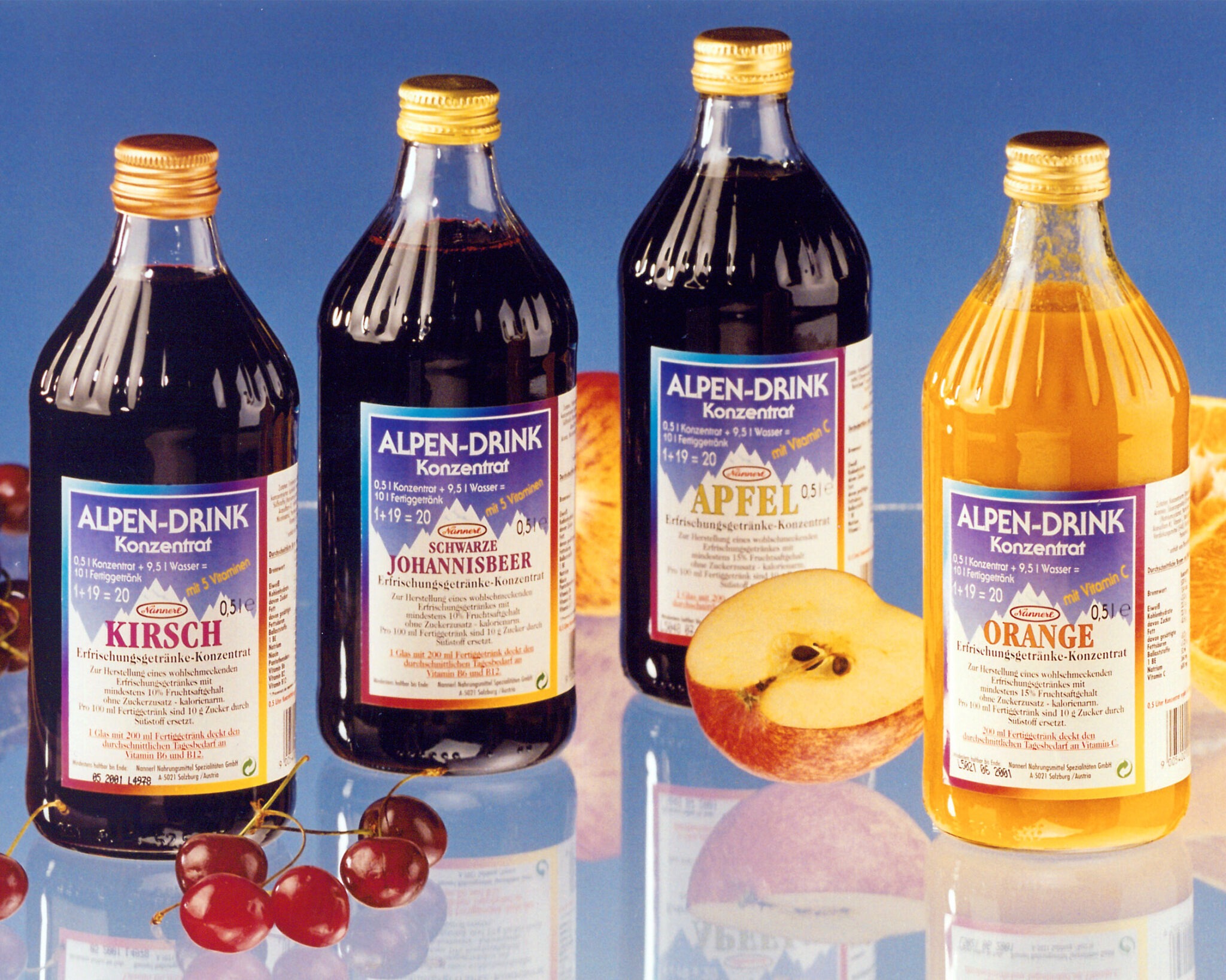 Nannerl Alpendrink 4 Sorten 0,5 Liter