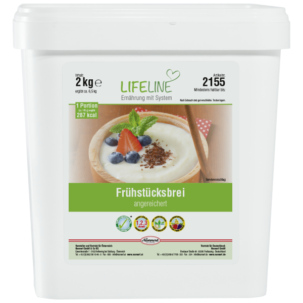 LifeLine Frühstücksbrei angereichert, Ballaststoffquelle, leicht gesüßt