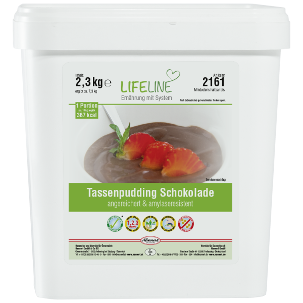 LifeLine Tassenpudding Schokolade angereichert, amylaseresistent