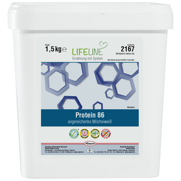 LifeLine Protein 86, angereichertes Milcheiweiß, mit Vitamin- und Mineralstoffmix, kohlenhydratarm