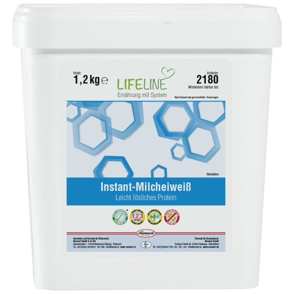 LifeLine Instant-Milcheiweiß, leicht lösliches Protein, lactosearm