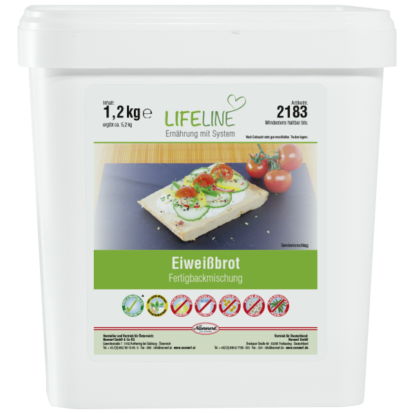 LifeLine Eiweißbrot Fertigbackmischung, Eiweißbrot