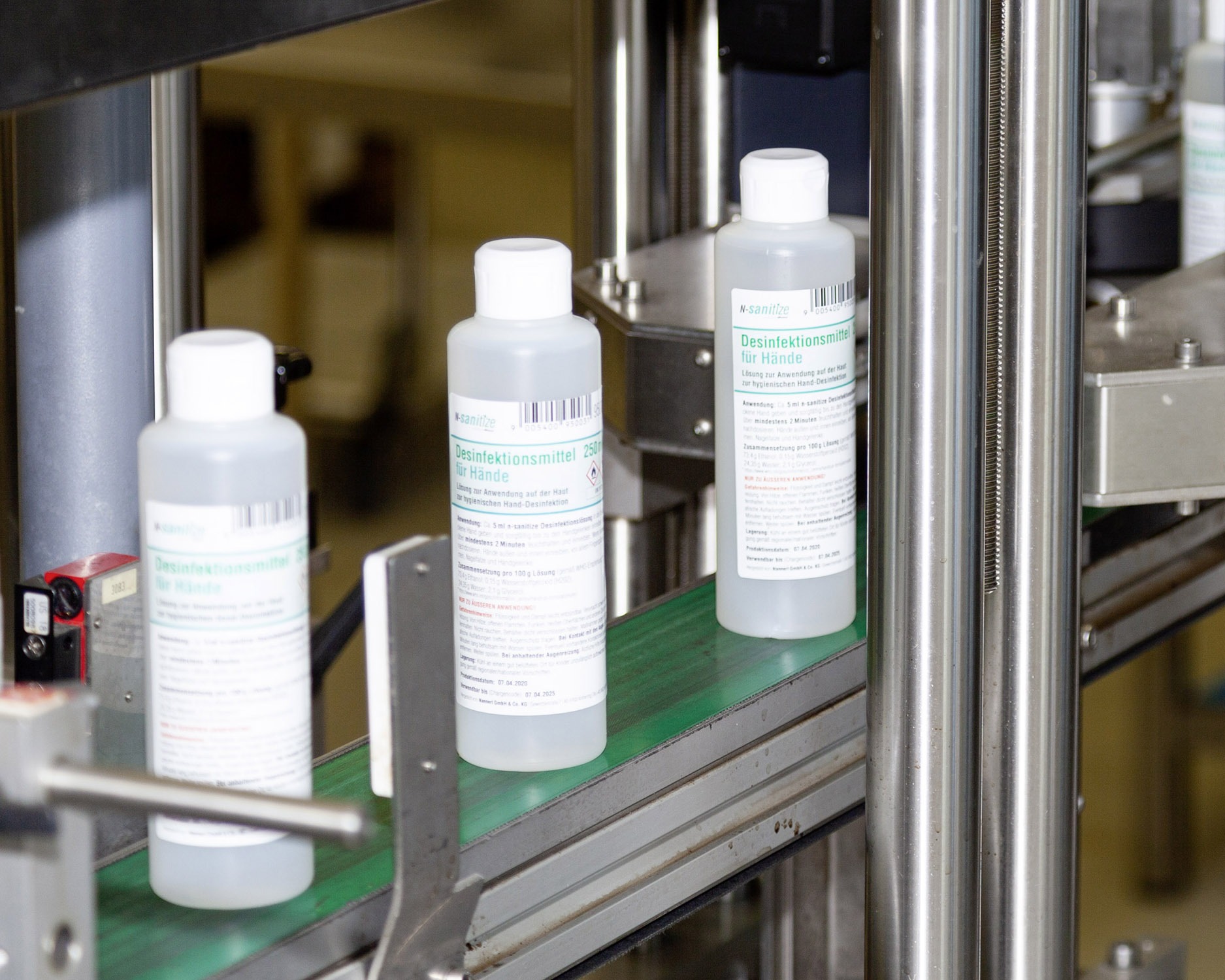 n-sanitize Produktionsstraße